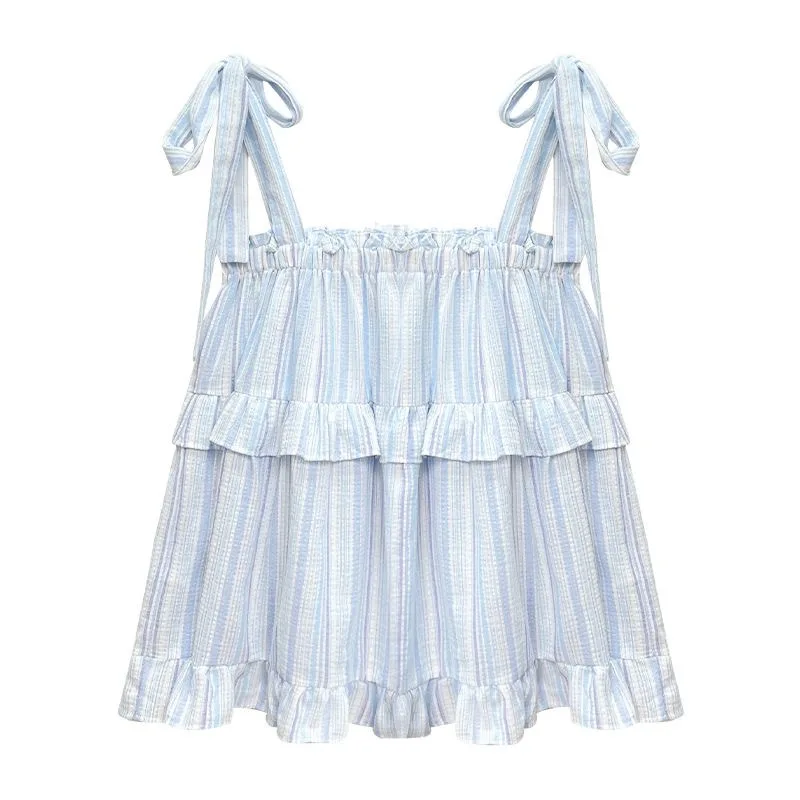 

Loose Camisole Vest, Women's Summer Design Sense, Strap Slimming Top, Beach Doll Shirt