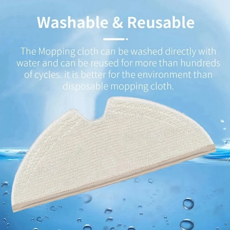 ロボット掃除機用スペアパーツ,メインブラシ,HEPAフィルター,Roborock q8 max,q5 pro,q5 pro plus用モップパッド