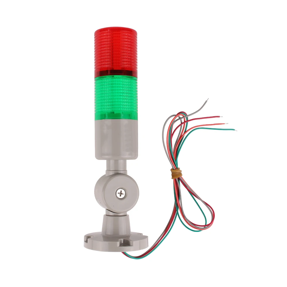 2 Layer 45mm Industrial Multilayer Stack light Red Green LED Signal Alarm caution light for Machinery Lamp AC110-220VDC12V24V