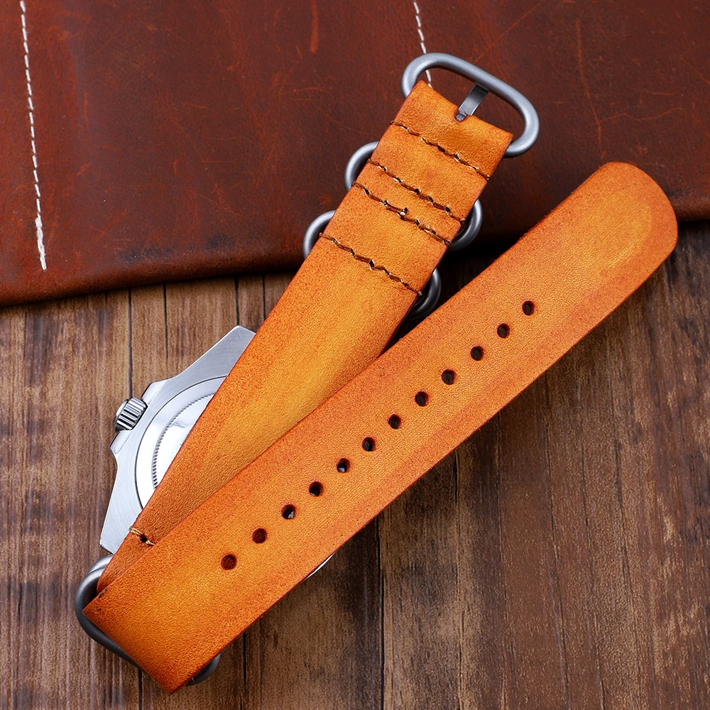 Retro Watch Bands 20mm 22mm Brown Long Watch Strap Replacement Watchband for Men Women Universal Wristband Bracelet Accessories image 5