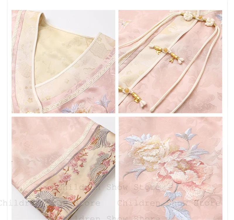 الفاخرة التطريز فراشة تانغ الملابس مضيئة كم Hanfu زي جديد النمط الصيني سترة أبلى سيدة الخريف معطف جديد #5