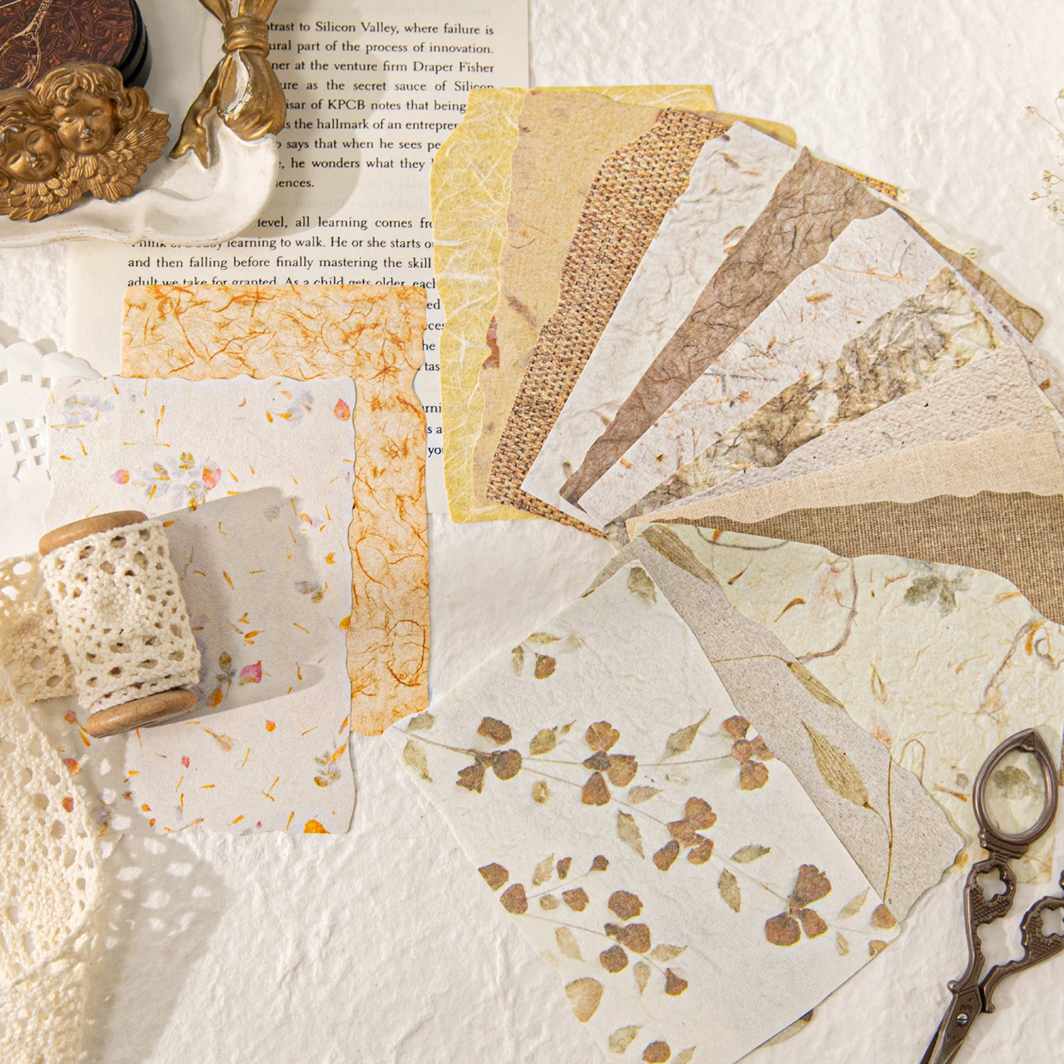 28 pièces/paquet, papier textu - Vintage Junk Journal Scrapbooking Paper avis et prix