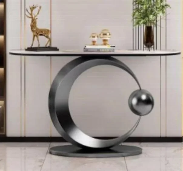 Slate foyer table, luxury living room furniture, Chinese high-end wall-mounted ornaments, entrance