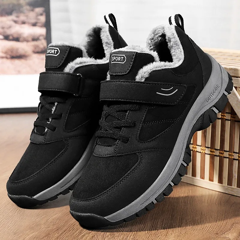 Men Shoes 2023 Winter New Womens Padded Thickened Sports Casual Shoes Warm Cotton Shoes Travel Couple Women Shoes Sneakers