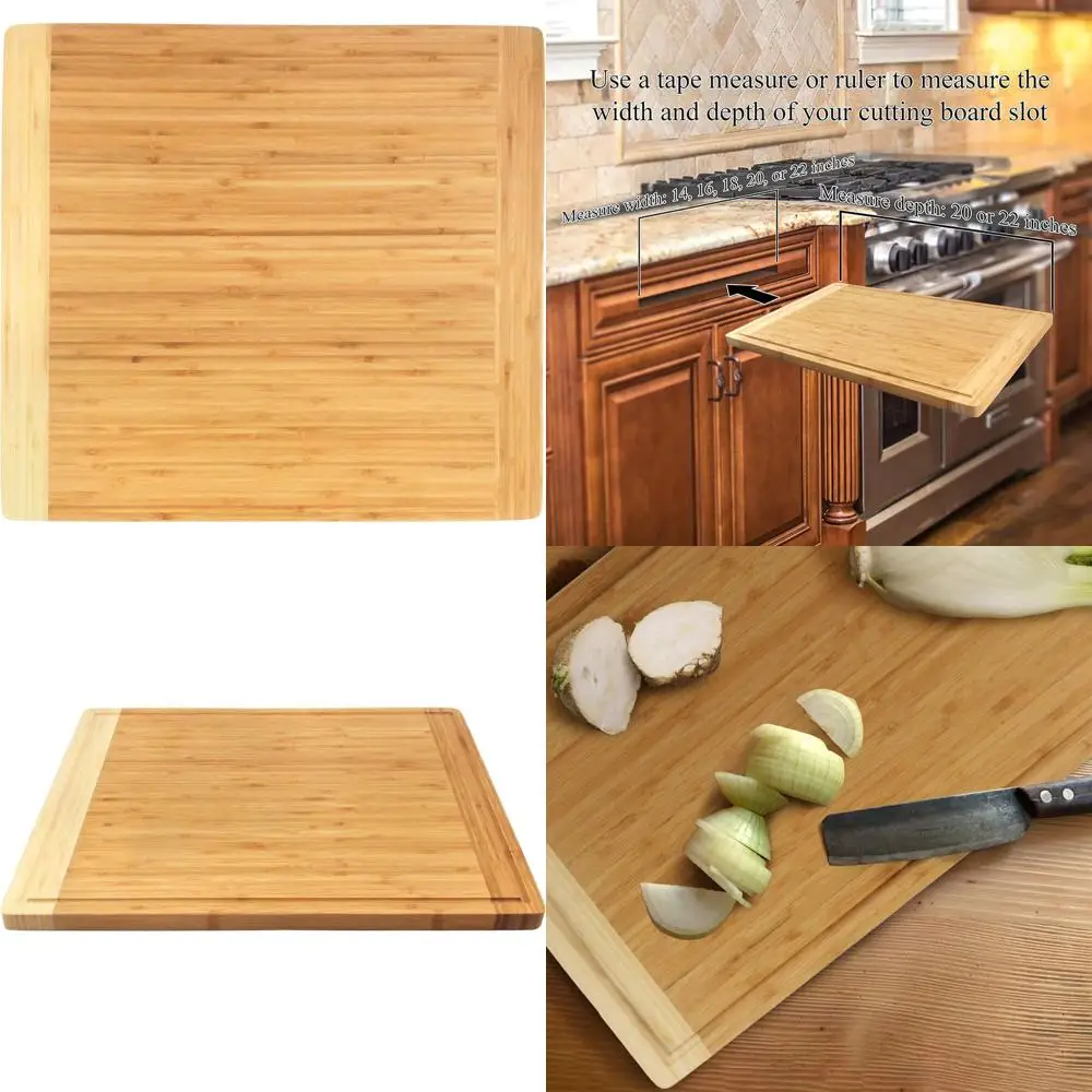 

Прочная кухонная разделочная доска - Замена для столешницы - Подходит для пазов - 22 x 20 x 0.75 - 1 шт.