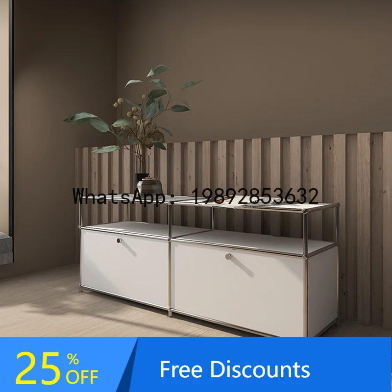 

LYY Iron Art Modular Combination Stainless Steel Assembly Cabinet for Home and Commercial Use Sideboard