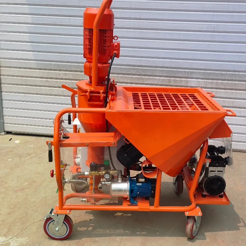 Wall Plaster Sprayer Gypsum Stucco Machine 115L Mixing Silo 30L/min for Thermal Mortar Seaweed Mud Putty Bottom Coating Custom