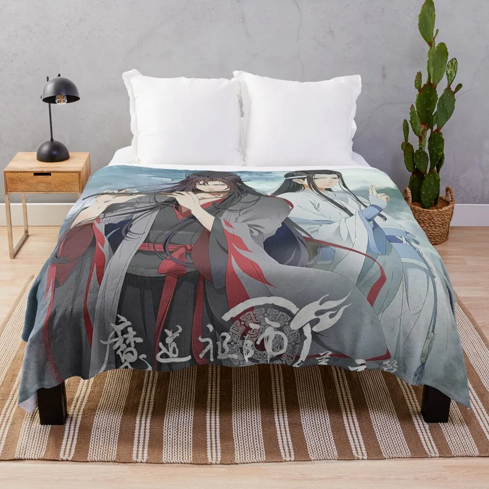 Lan Wangji and Wei Ying - Mo Dao zu shi - Grandmaster of Demonic Cultivation - The Founder of Diabolism Throw Blanket