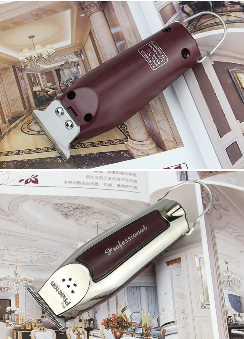 15 واط الشعر المتقلب صالون جزازة 3 ساعات استخدام آلة قطع الشعر المهنية مقص الشعر الرجال اللحية مقص الشعر الحلاق 0 مللي متر