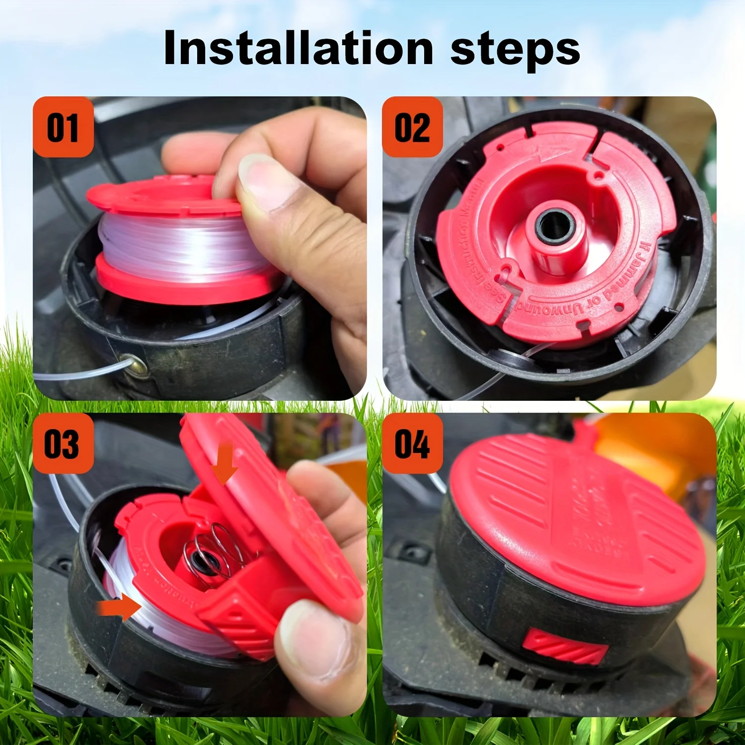

Replacement spool for suit CMZST065/CMZST120SC, nylon grass cutting wire, grass cutting rope coil desbrozadora accesorios