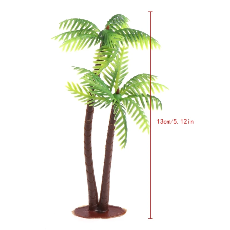 367A Mini Scenery Landscape Model Simulation  Palms Tree Home Decor Ornaments