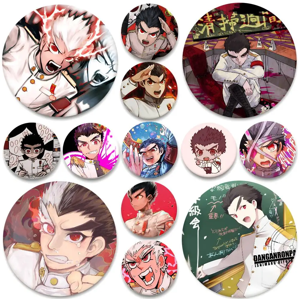Kiyotaka Ishimaru Anime Danganronpa Runde Abzeichen Kreative Brosche Kleidung Rucksack Zubehör Anstecknadel