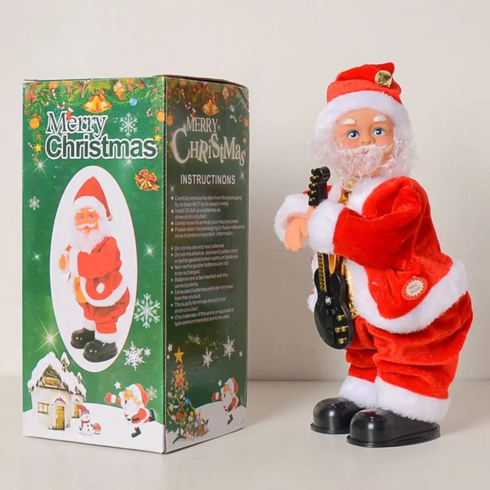 

Electric Santa Claus Climbing Ladder Chimney Climb Rop Climbing Santa Claus Doll Double Ladder Christmas Decoration Santa