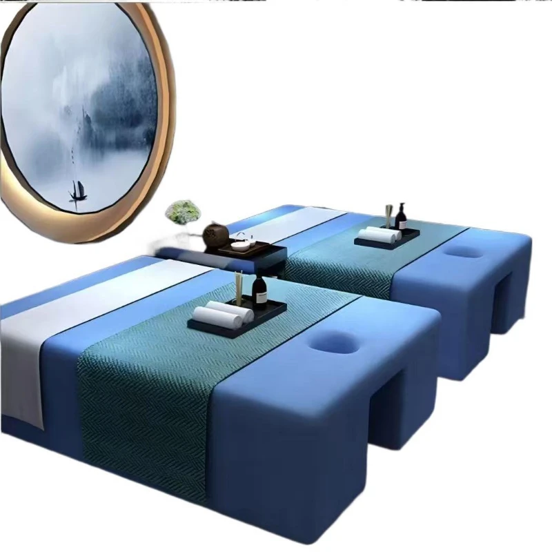 

Thai massage bed spa massage bed TCM moxibustion treatment bed Step on the back ear Essential oil push back Beauty