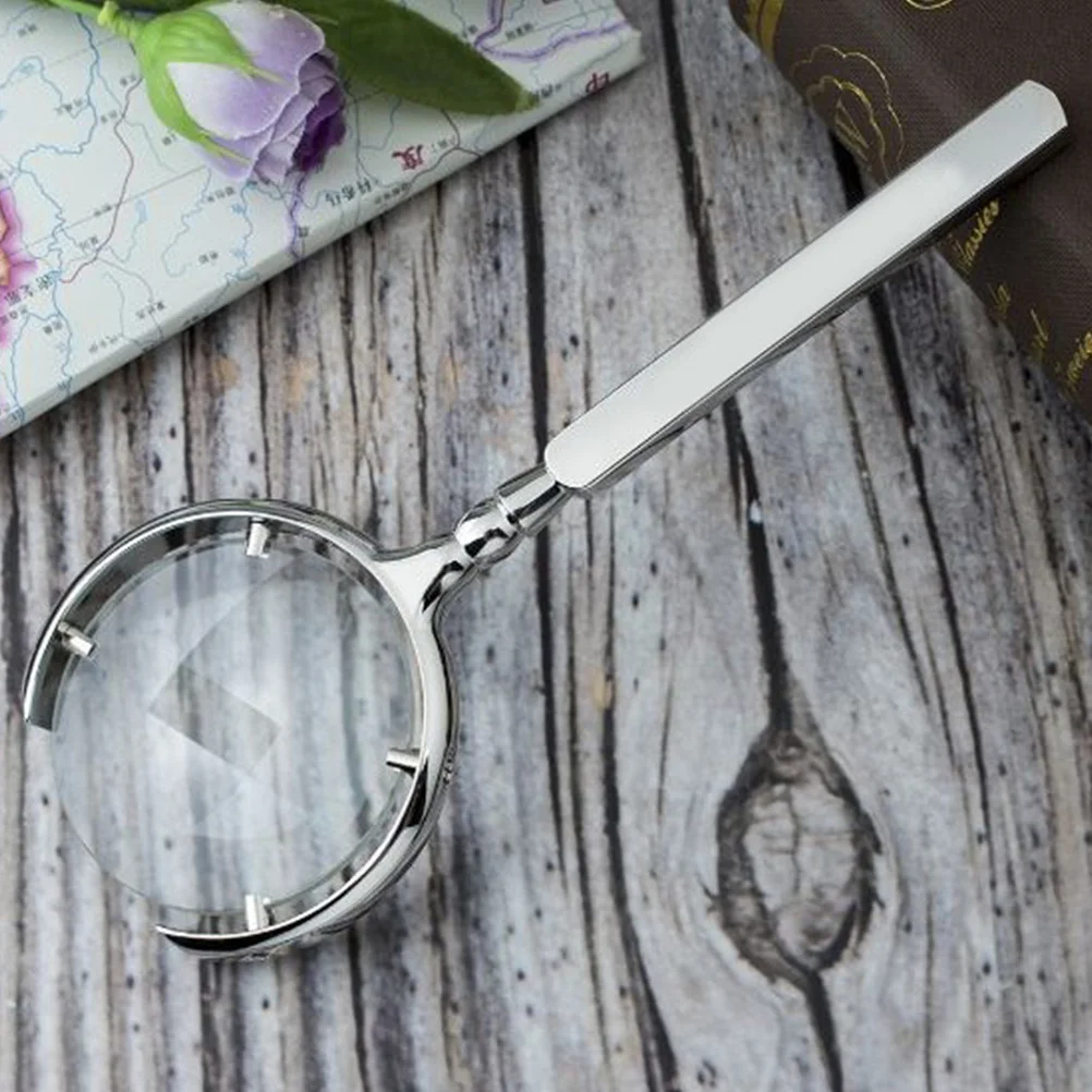 

8X Magnifying Glass with Handle Strong Magnification for Paper Reading Insect Observation Science Learning Tool for