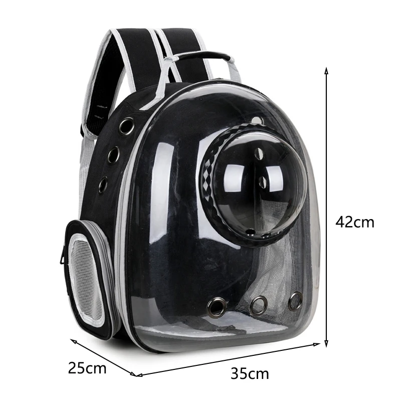 Cat Pet Carrier Backpack Transparent Capsule Bubble Pet Backpack Small Animal Puppy Kitty Bird Breathable Pet Carrier for Travel