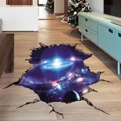 40*64cm Cosmic Space Planet Broken Wall Sticker Kids Baby Nursery Bedroom Solar System Kids Wall Stickers Space Stars Home Decor