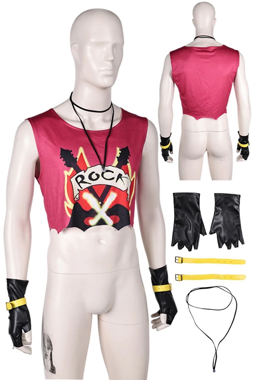 Gambit คอสเพลย์เครื่องแต่งกายภาพยนตร์ Super Villain X Roleplay ชุดชายสร้อยคอถุงมือสายรัดข้อมือชุดเด็กปาร์ตี้ฮาโลวีนชุด