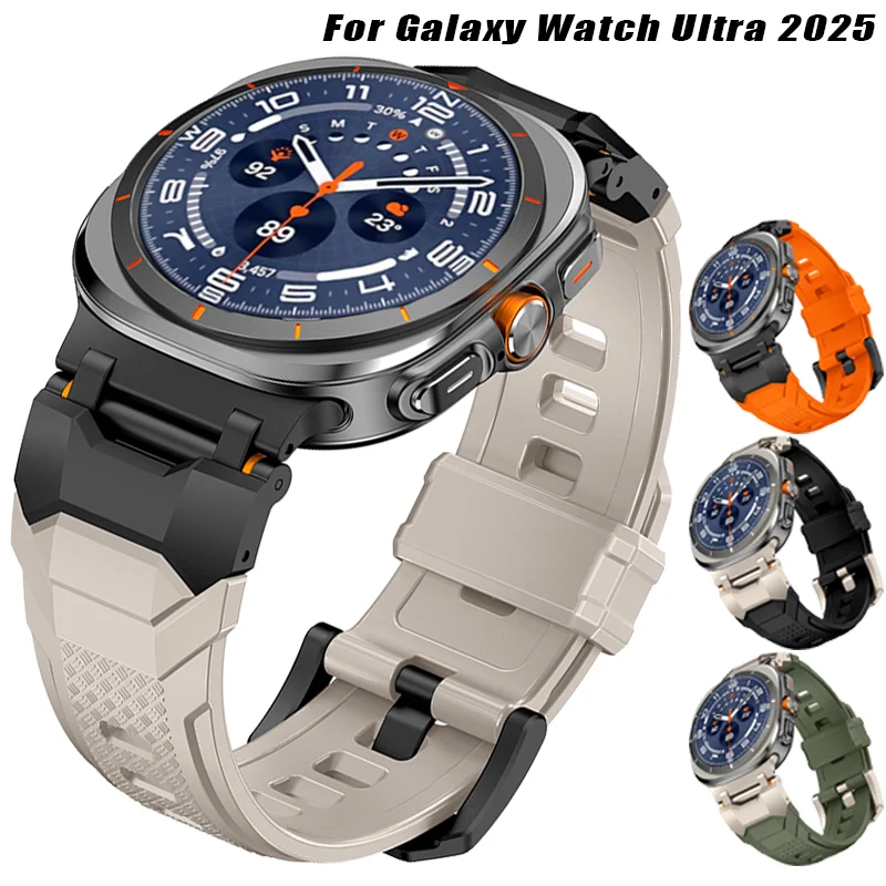 

Luxury Soft Rubber Band for Samsung Galaxy Ultra Watch 8 Ultra 47mm Sports Strap Correa for Samsung Galaxy 7 Ultra 47MM Bracelet