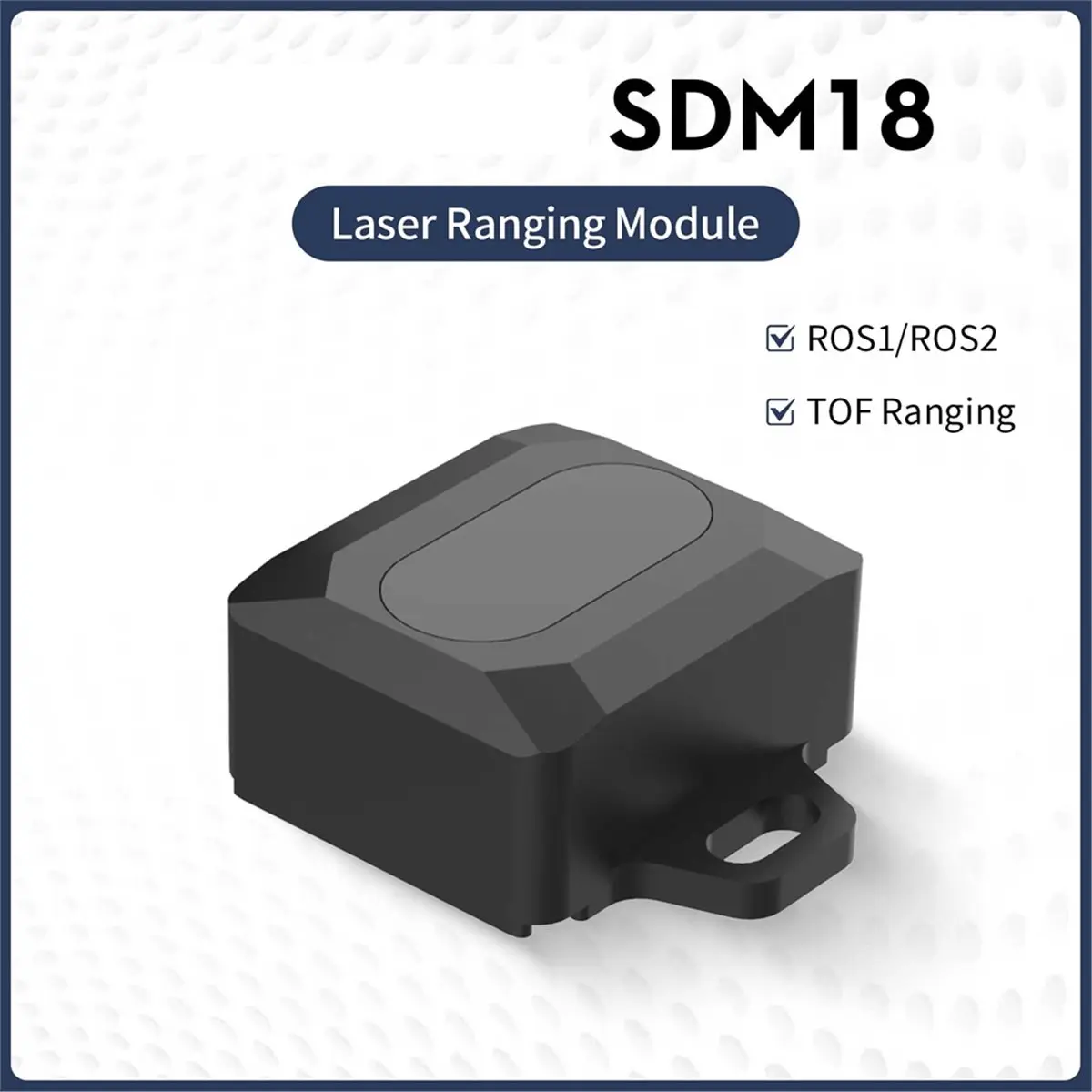 

[ABPO] SDM18 Модуль лазерного датчика дальности TOF Диапазон 18 м Антибликовый 60 кГц для ROS ROS2