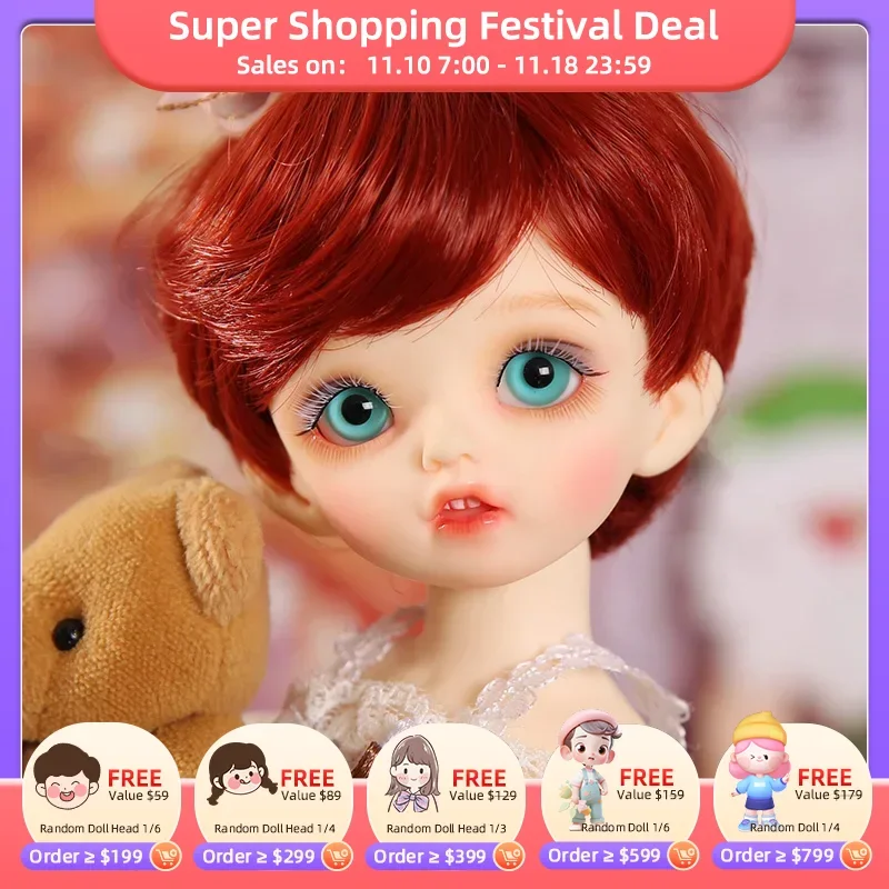 OUENEIFS Karou BJD Dolls 1/6 Yosd SD  for Children Friends Surprise Gift for Boys Girls Birthday