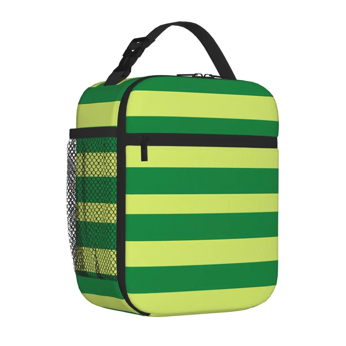 Sac à déjeuner en néoprène à rayures verticales vertes Steve Blues Clues, multi-poches, étanche, idéal pour le travail en ville – Meilleure vente