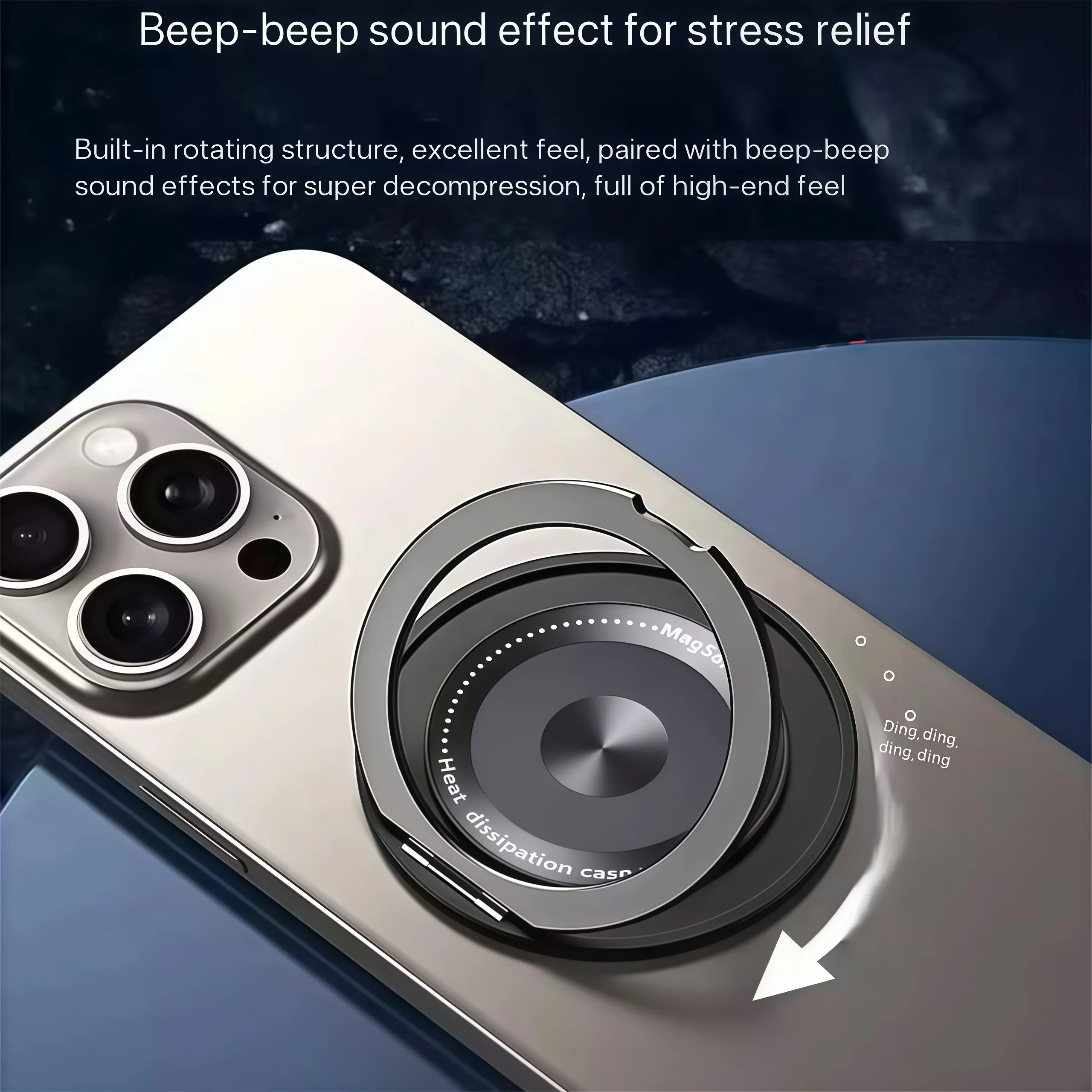 1pcs ultra-thin 360 degree rotating phone holder adhesive lazy universal magnetic back sticker multifunctional special view 4