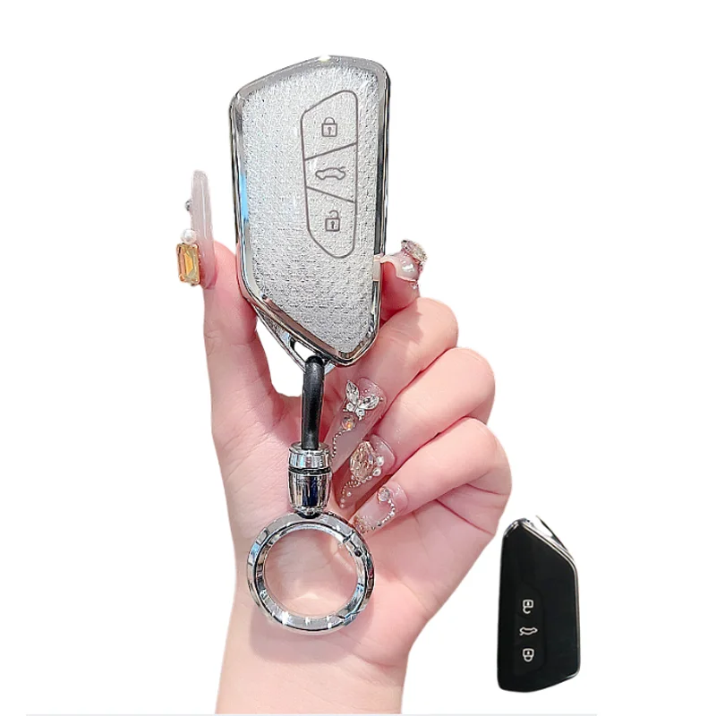 سيارة لشركة فولكس فاجن فولكس فاجن جولف 8 MK8 ID.3 ID.4 كوبرا سكودا اوكتافيا A8 سيات ليون MK4 فورمينتور تاراكو مفتاح غطاء فوب بولي TPU عن بعد #3