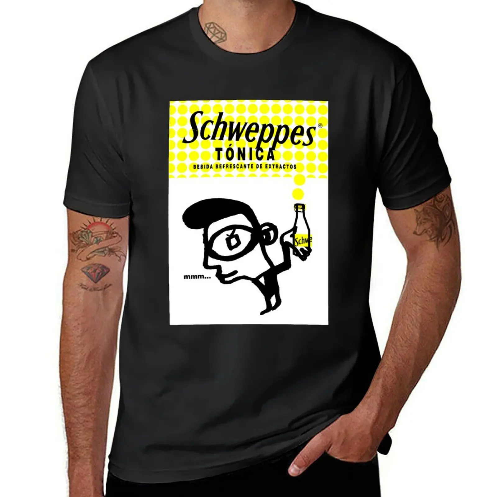 Schweppes T-Shirt boys whites cute tops Short sleeve tee mens tall t shirts