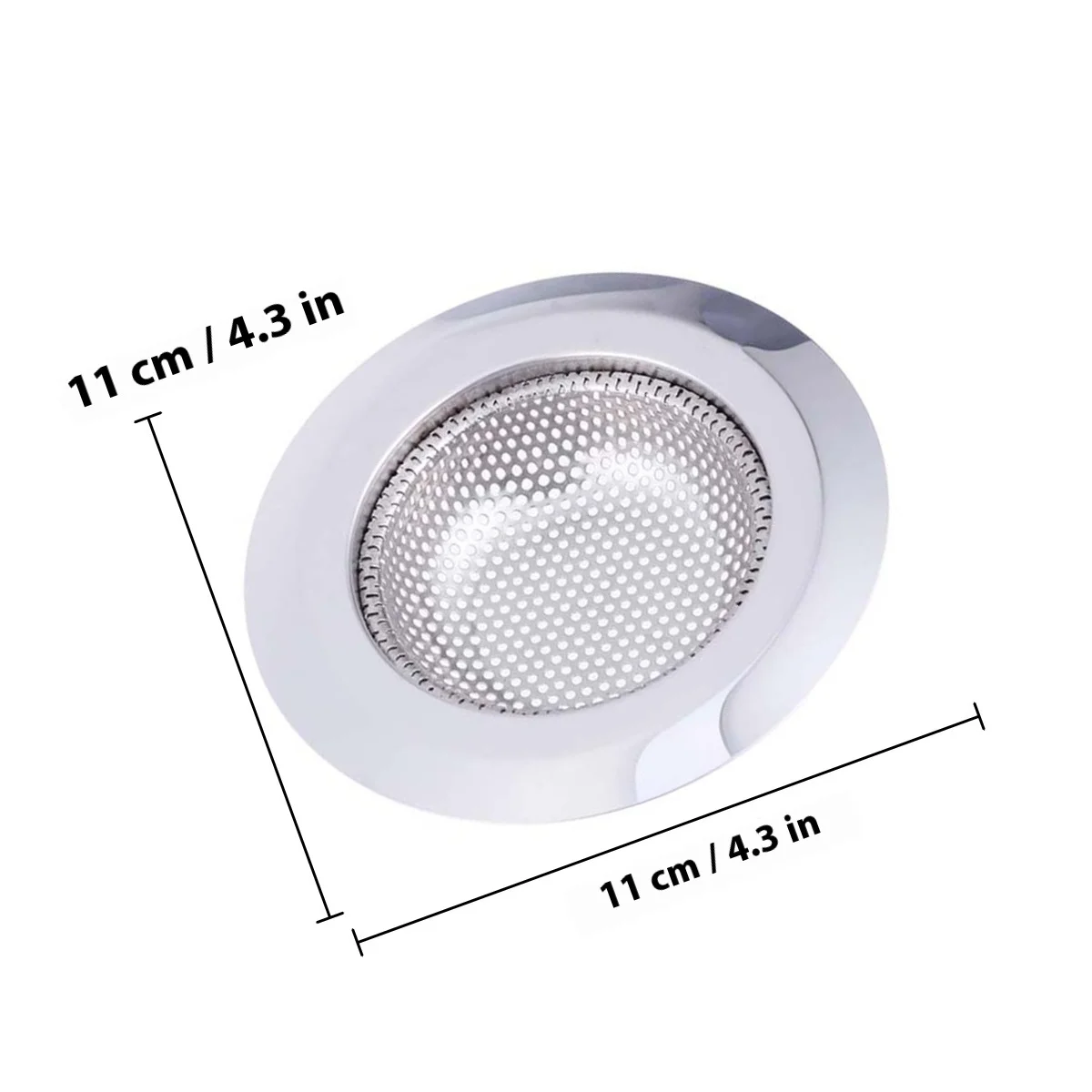 بالوعة المطبخ تصفية 9 سنتيمتر الفولاذ المقاوم للصدأ البيضاوي مصفاة مكافحة قباق دائم استنزاف سلة شبكية سهلة التنظيف مصفاة حوض المطبخ