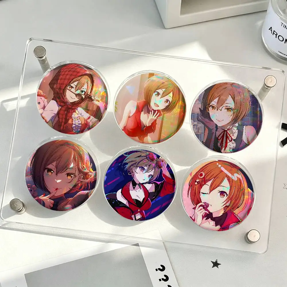 Virtuelle Sängerin M-MEIKO für individuelles Abzeichen, Cartoon-Anstecknadel, Metallbrosche, Abzeichen für Rucksack- und Kleidungsdekoration