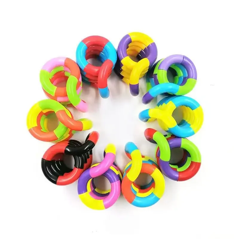 4Pcs Fun and Educational Twist Music Puzzle Toys for Kids-Vent Deformation Rope Knot Pressure Children Toys Gift image 4