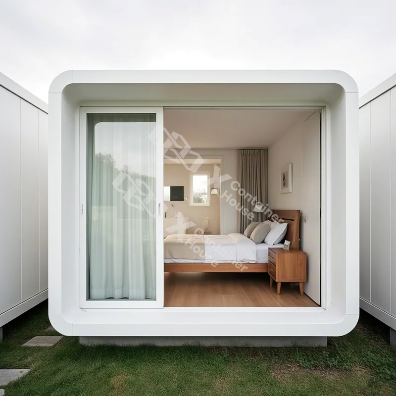 الجاهزة وحدات الصلب المحمول المقصورة أبل كبسولة منزل صغير مخيم المنزل عنبر للتخصيص تخطيط دائم تصميم مجموعات صغيرة