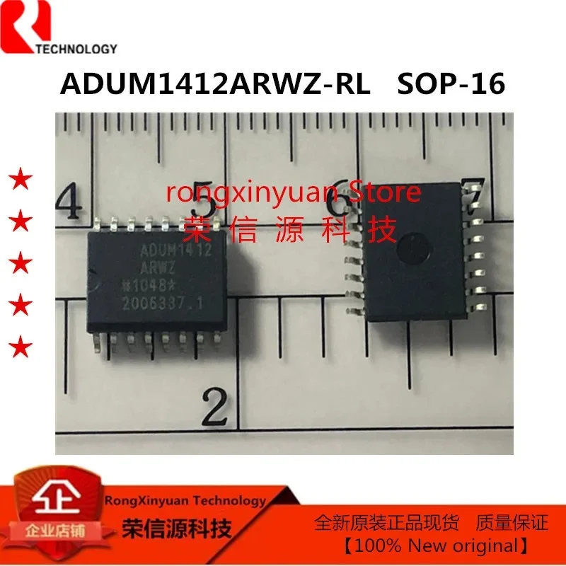 

5Pcs ADUM1412ARWZ-RL ADUM1412ARWZ ADUM1412 Quad-Channel Digital Isolators 100% New Original