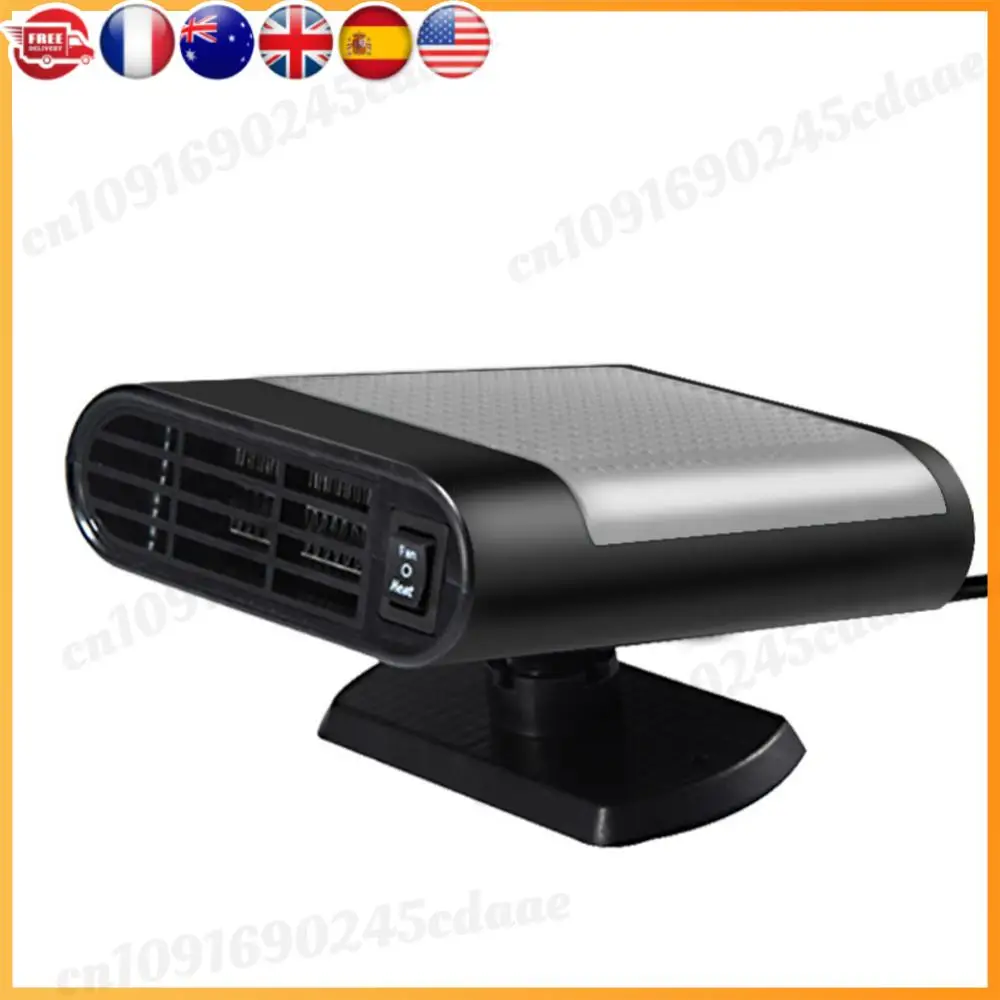 12/24V Portable Car Heater 360 Rotating Auto Windshield Defroster 1200W Defogging Defrosting Heating Fan Car Anti-Fog Heater