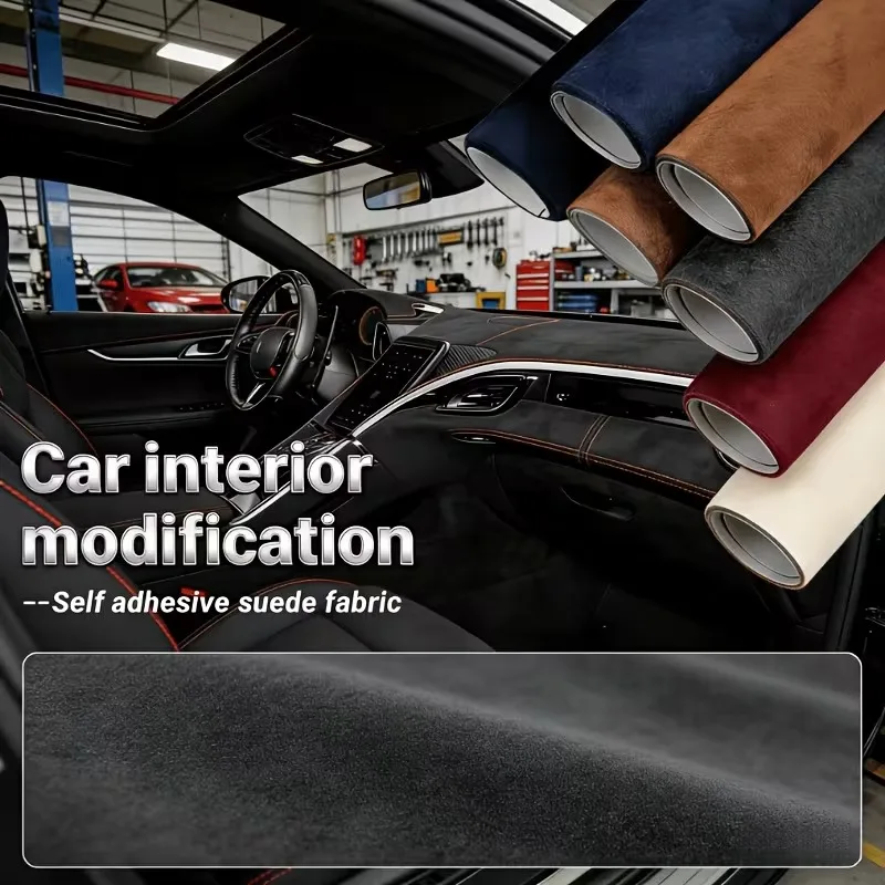 

Self-adhesive Suede Repair for Car Interior Modification Renovation/ DIY Furniture Sofas, Crafts, Jewelry Boxes, Home Decoration