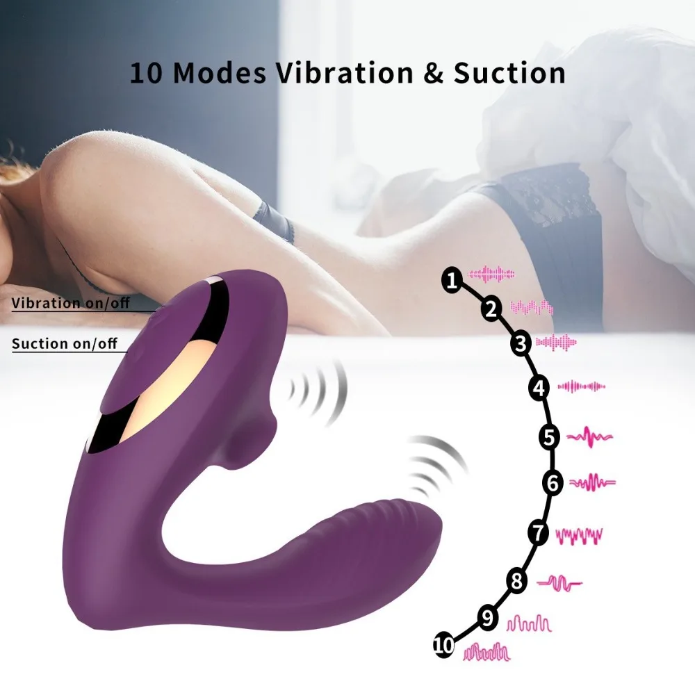 10 Frequency Sucking Vibrator for Women 2 IN 1 Clitoris Stimulator G Spot Masturbator Vacuum Vagina Vibrators Dildo Sex Toys 18