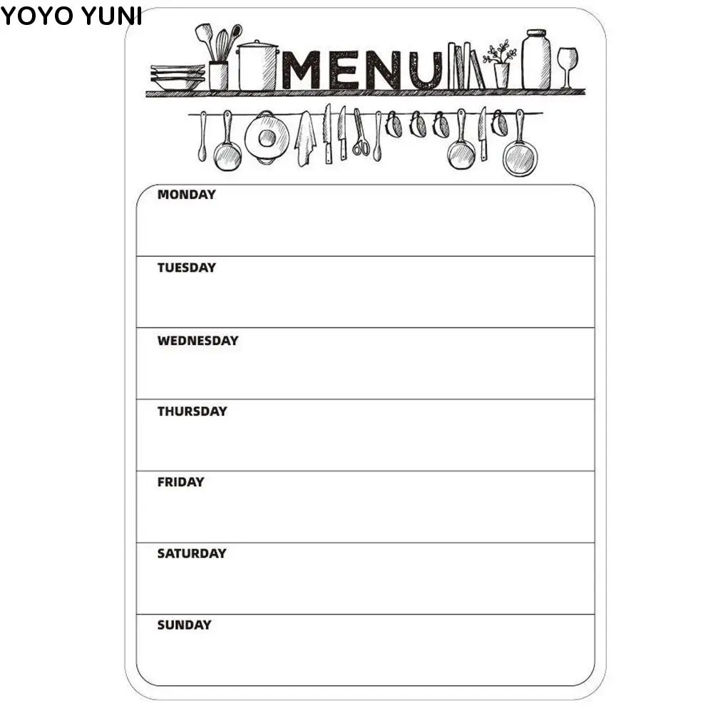 INS Plan Notepad Memo Magnetic Sticker TO DO LIST Grocery List Magnetic Fridge Stickers Whiteboard Work Plan Week Planner Office