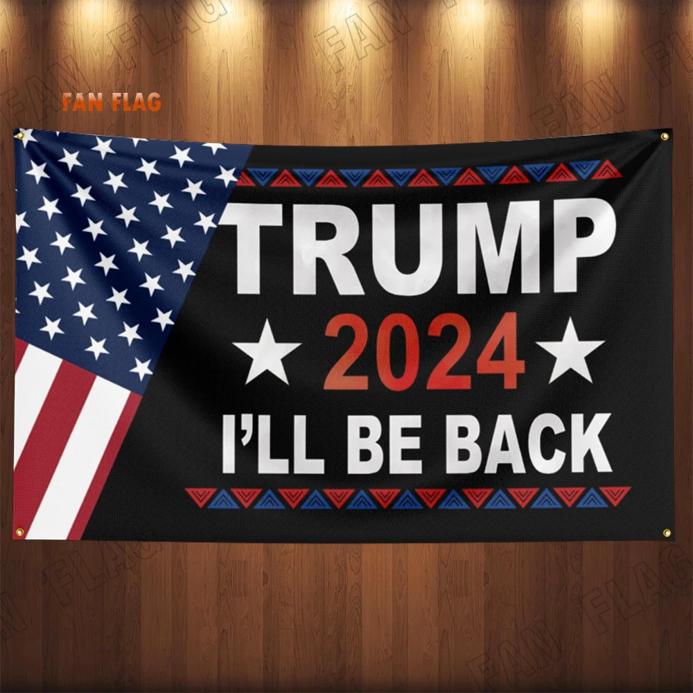 Donald Trump 2024 Flag Save America Again Make America Great Again Take America Back Banner Tapestry Poster Home decor