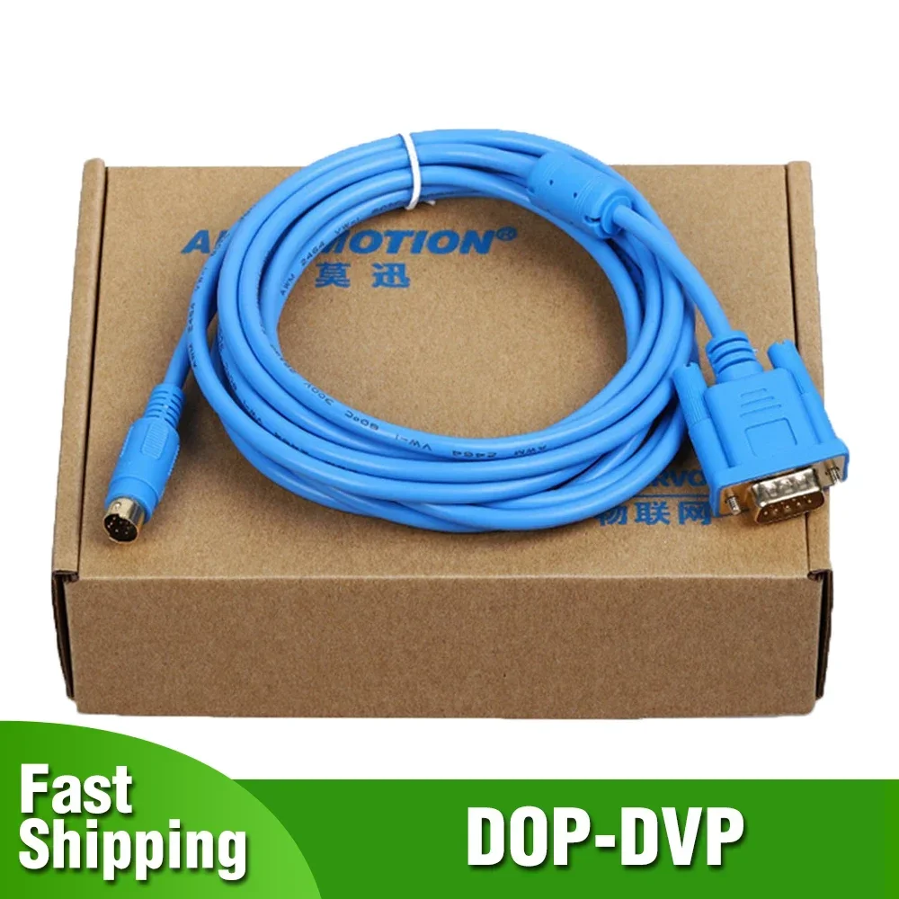 

DOP-DVP Programming Cable For Delta DOP HMI Touch Panel Delta PLC Xinje PLC DOP-XC