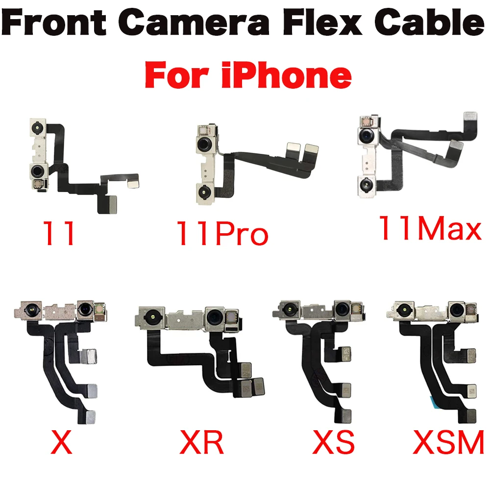 Altoparlante auricolare fotocamera anteriore con cavo flessibile sensore per sostituzione iPhone X XR XS 11 Pro Max