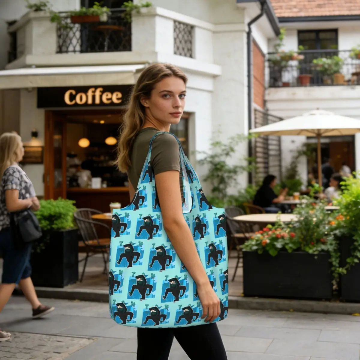Adventure Camp Tom Shopping Tote Bag Canvas Large Capacity Shoulder Bags Shopper Grocery Handbag for Women