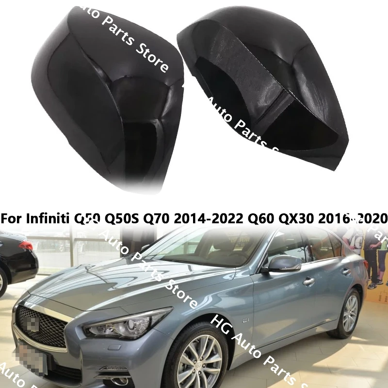 

Car Rearview Mirror Lens Glass Lower Lid Shell Frame Cover Holder For Infiniti Q50 Q50S Q70 2014-2022 Q60 QX30 2016-2020