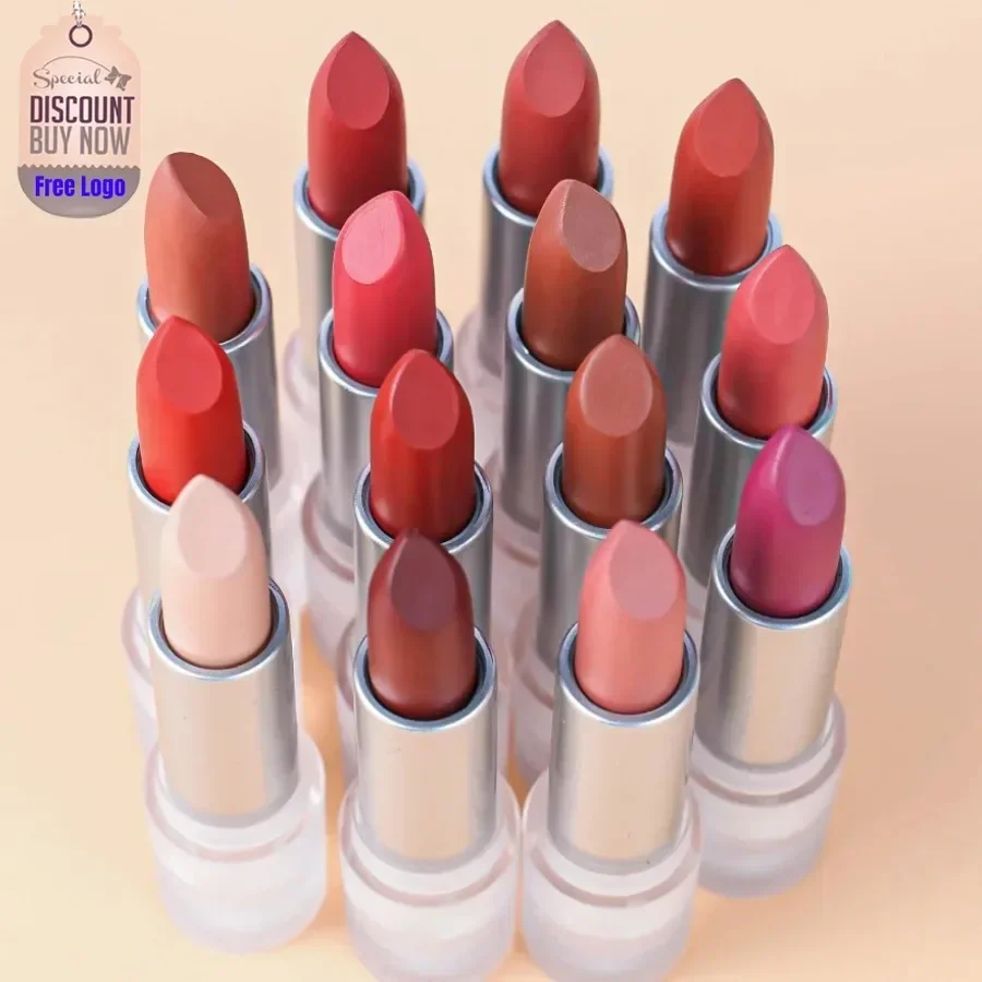 

Creamy Matte Lipstick Private Label Waterproof Lipstick Vegan Korean Makeup Custom Logo Lip Stick