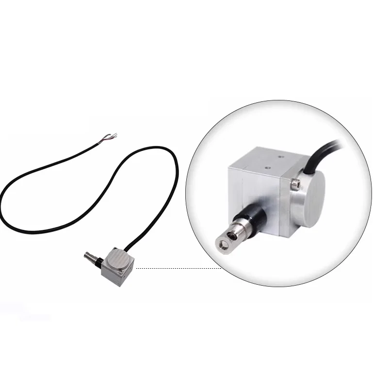 Mini Linear Position Sensor 0-500mm Range NPN PNP Output IP67 Mini String Encoder Angle Linear Position Measuring