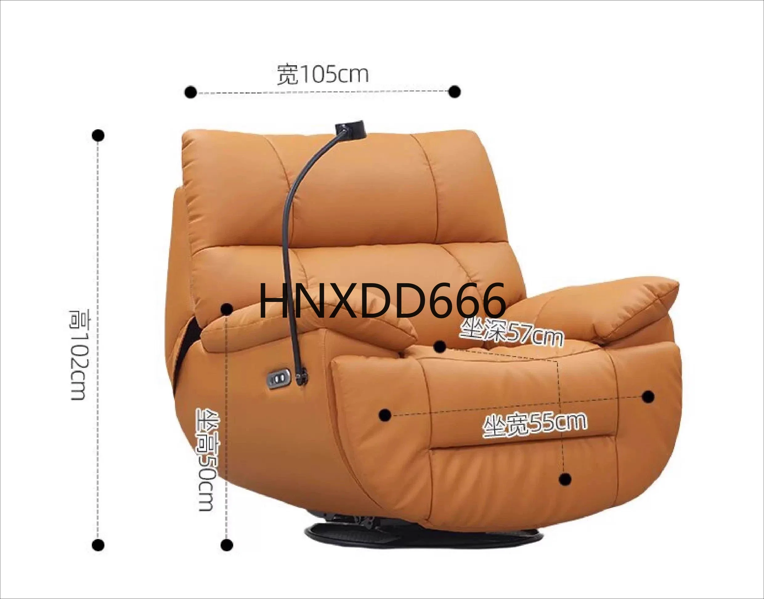 Electric sofa chair first layer cowhide intelligent rotating space capsule