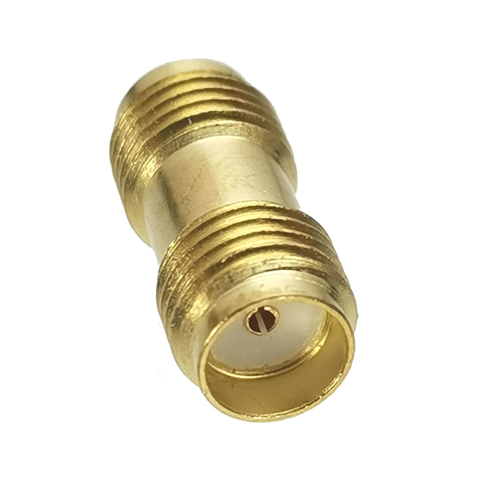 1 Stück SMA-Buchse auf SMA-Buchse Adapter RF-Koaxial-Konverter Stecker Vergoldet – Detail 5