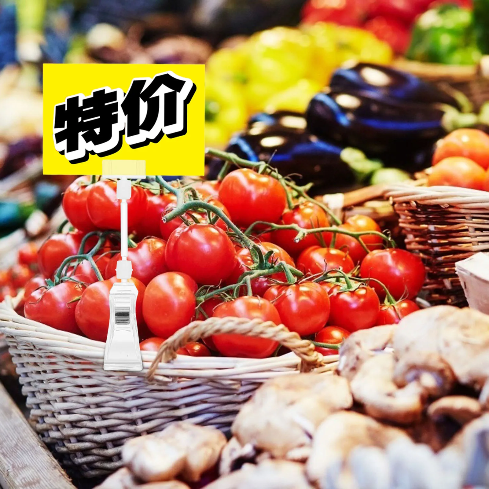 

5Pcs Long Lasting Acrylic Display Stand Easy Take Off Widely Used Shopping Mall Price Tag Display Holder Price Tag Holder