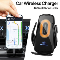 15W Wireless Car Charger Air Vent Phone Holder Stand For iPhone 17 16 15 14 13 12 Pro Max Samsung Xiaomi Fast Charging Station