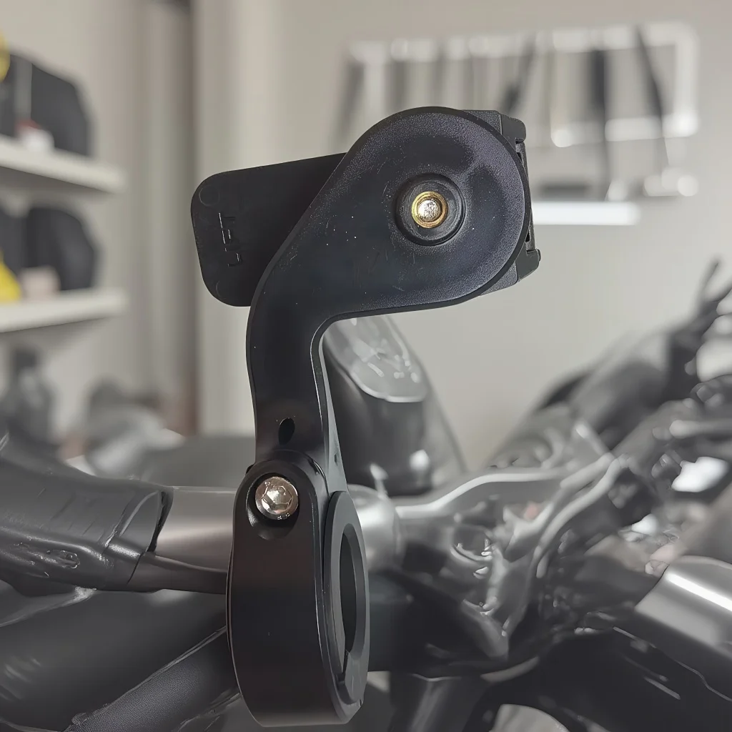 Universelle Motorrad-Lenker-Handyhalterung mit Vibrationsdämpfer, Anti-Rutsch-Griffhalterung, passend für 4-7 Zoll iPhone Samsung Xiaomi